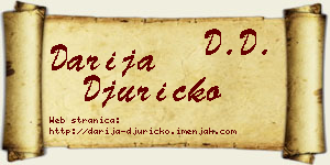 Darija Đuričko vizit kartica